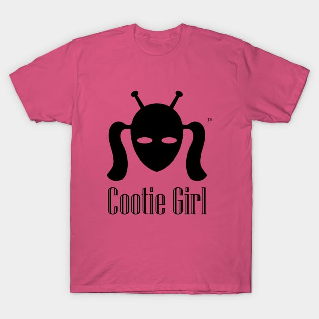 Cootie Girl   Black T-Shirt by patrou